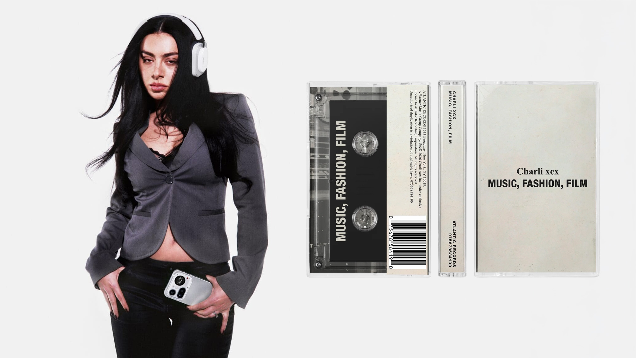 Charli XCX dévoile le tracklist de « Music, Fashion, Film » et organise des projections d'écoute dans 25 villes