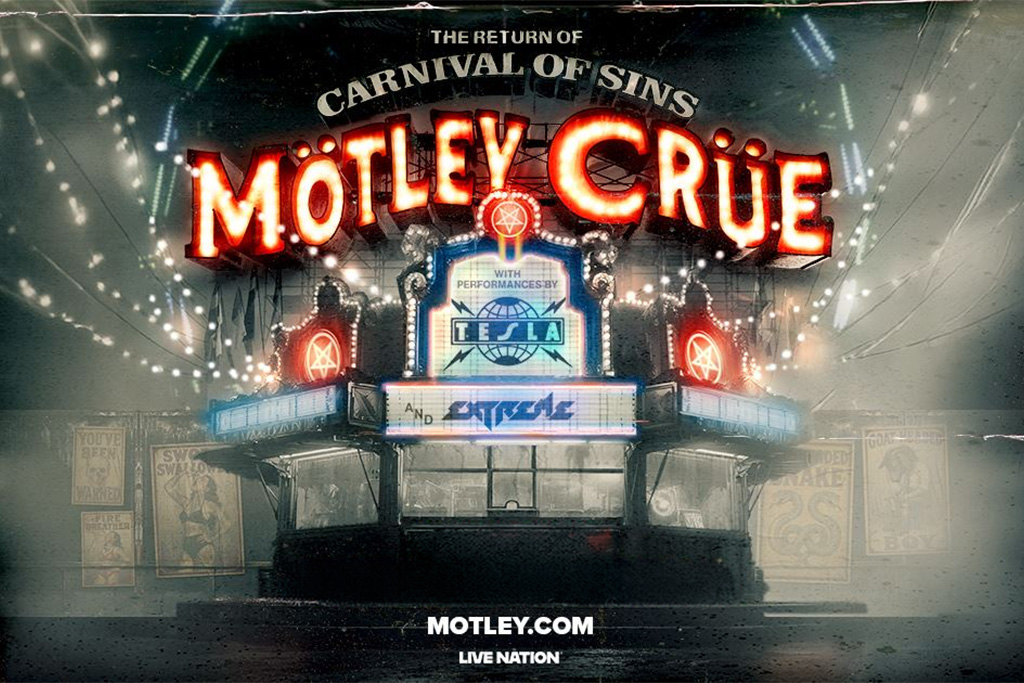Mötley Crüe lance demain « The Return of the Carnival of Sins », tournée du 45e anniversaire du groupe
