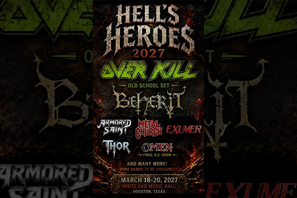 Overkill, Omen et Armored Saint : Hell's Heroes dévoile le gros de son affiche 2027