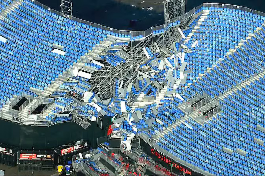 Un stade de Toronto sérieusement endommagé par la tempête, le concert d'AC/DC du 16 septembre en suspens