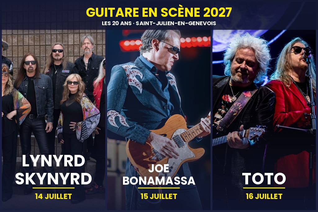 Guitare en Scène 2027 : Lynyrd Skynyrd, Joe Bonamassa et Toto pour les 20 ans du festival