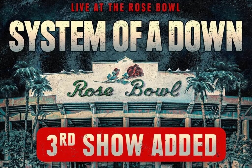 System of a Down ajoute deux dates au Rose Bowl : trois soirs en juin 2027, dont un avec Gojira